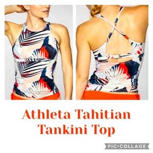 Athleta Tahitian Tankini Top Size 38D/DD